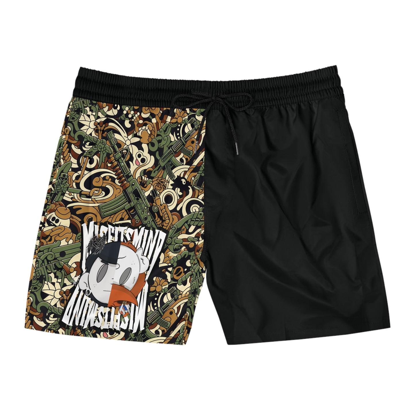 Men's Swim Shorts - Misfits Mind Mid-Length Swim Shorts