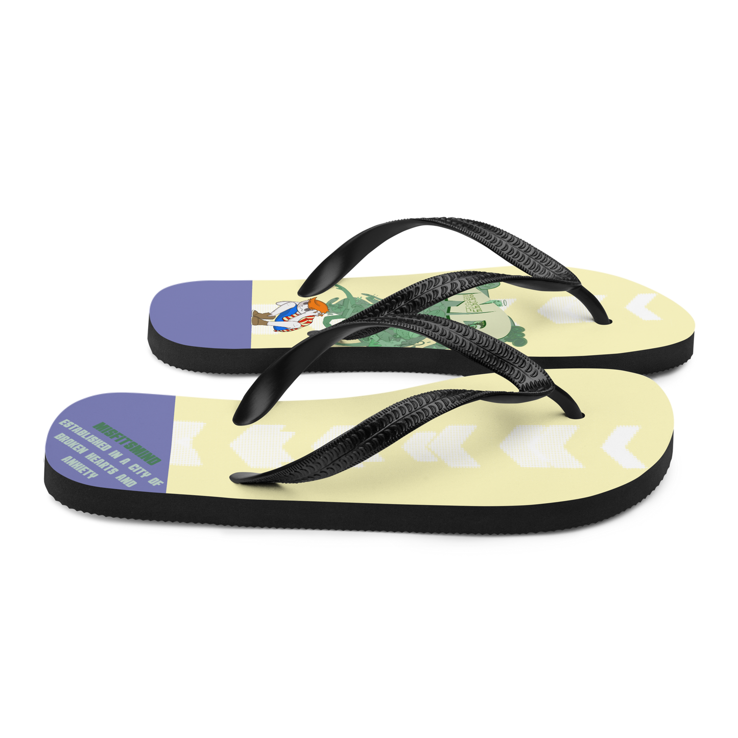 Misfitsmind Sun Bleach Flip-Flops