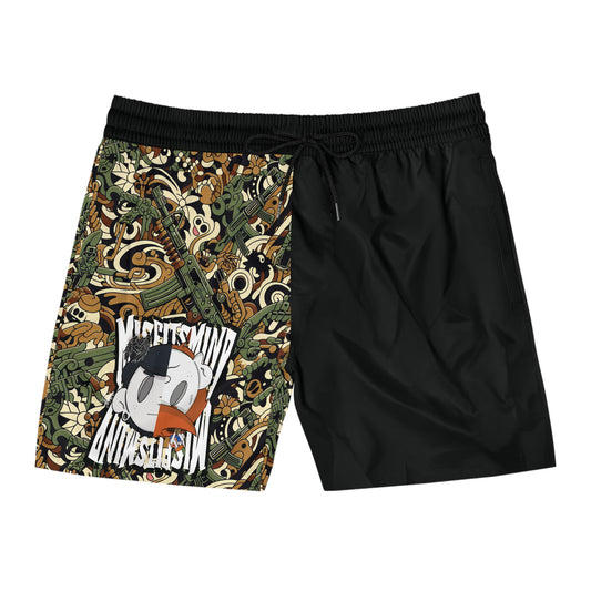 Men's Swim Shorts - Misfits Mind Mid-Length Swim Shorts