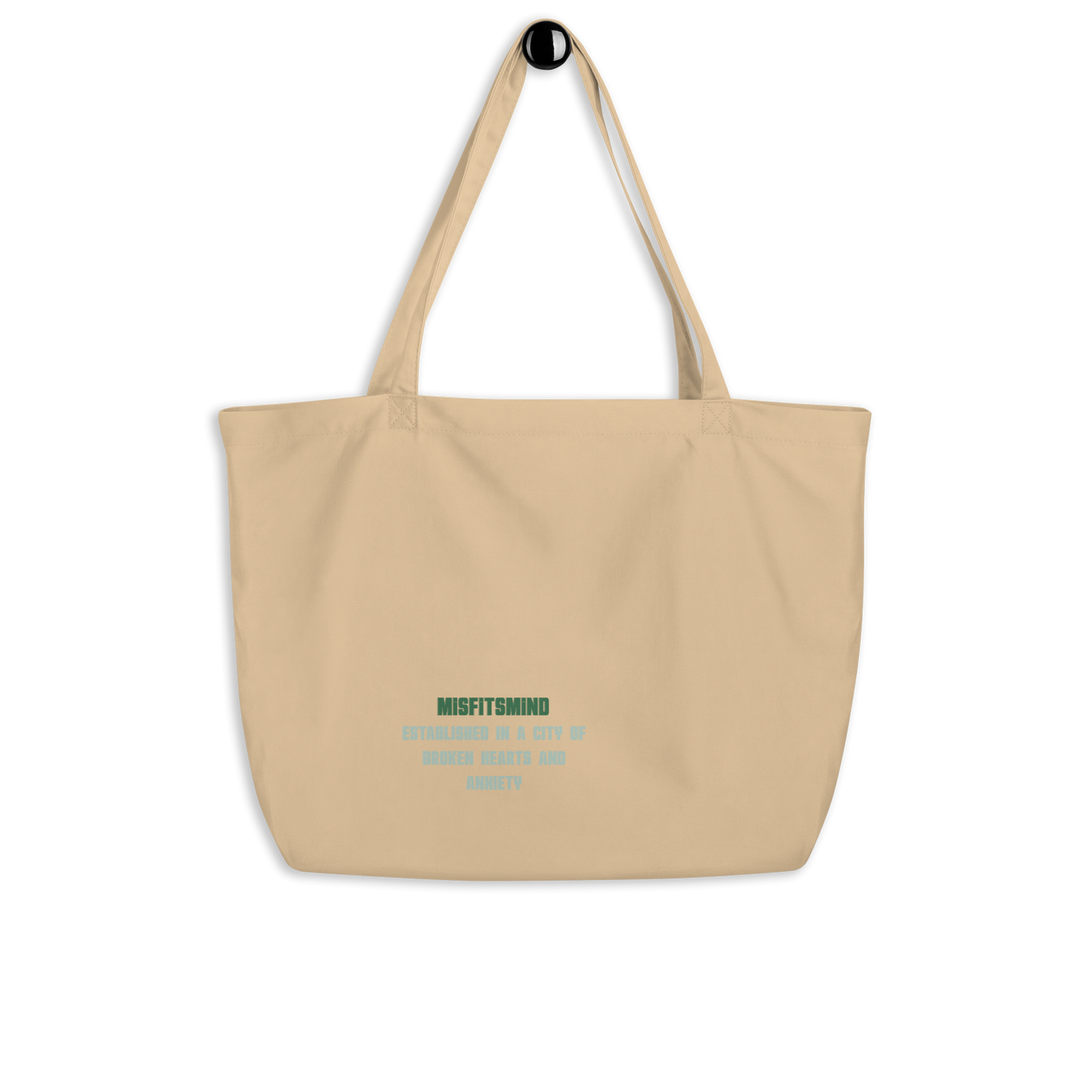 MisfitsMind Large organic tote bag