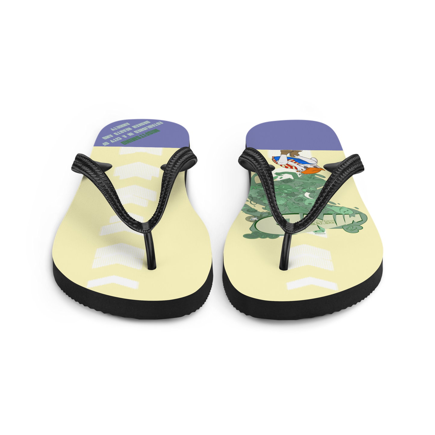 Misfitsmind Sun Bleach Flip-Flops