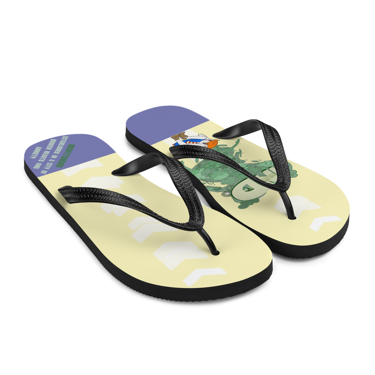Misfitsmind Sun Bleach Flip-Flops
