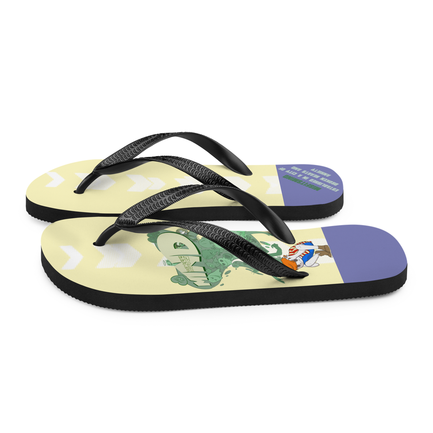 Misfitsmind Sun Bleach Flip-Flops