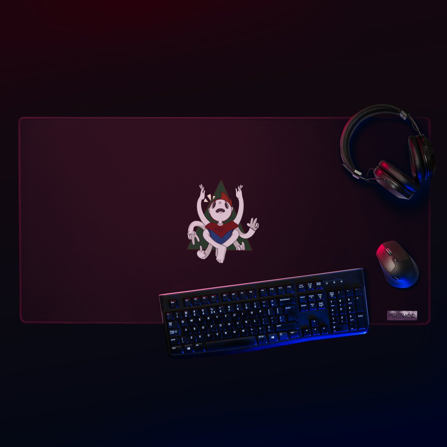 "Misfits Meditating Mind" Gaming mouse pad